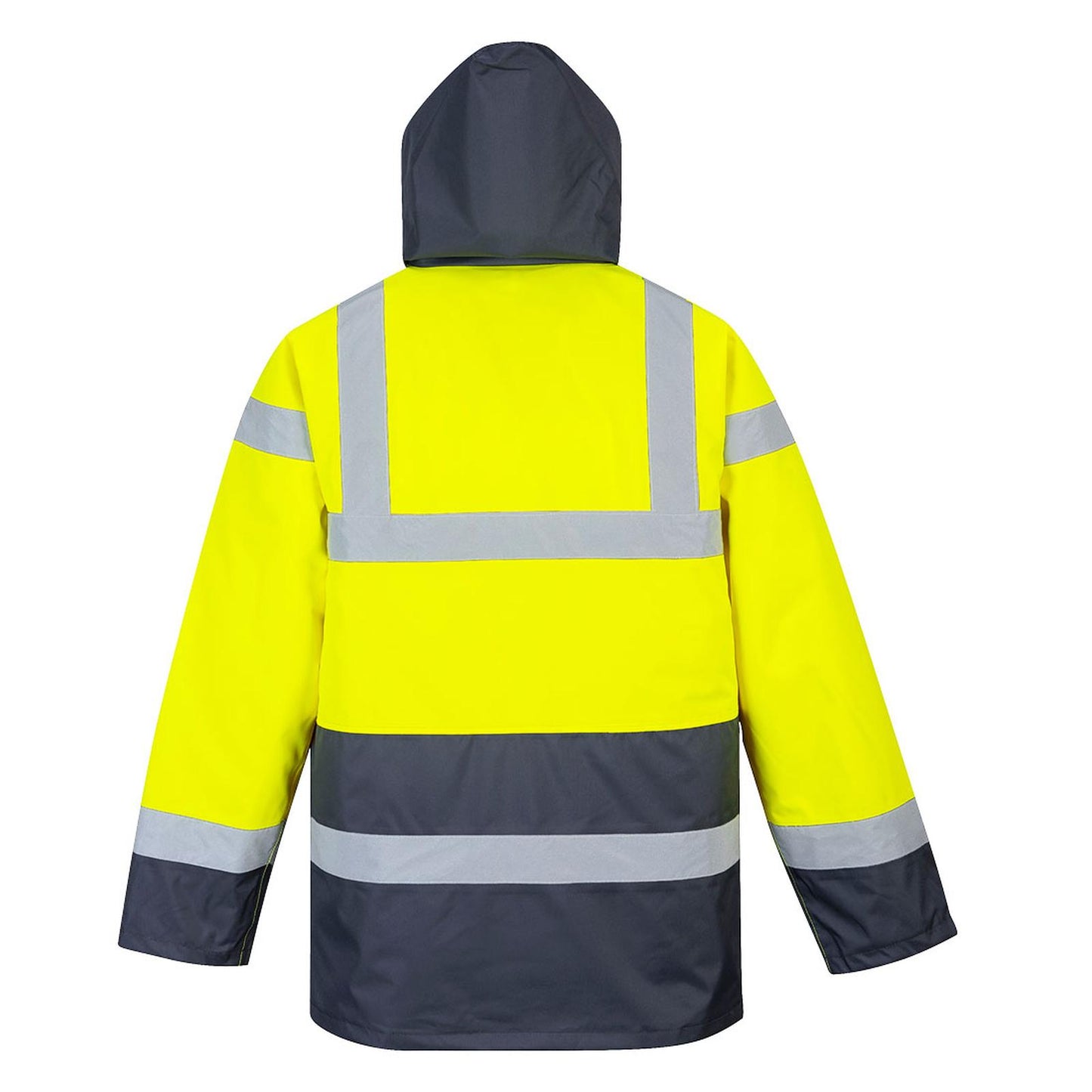 Portwest Hoge zichtbaarheid Jas ES466 Hi-Vis Contrast Winter Verkeer geel-marineblauw(YN)