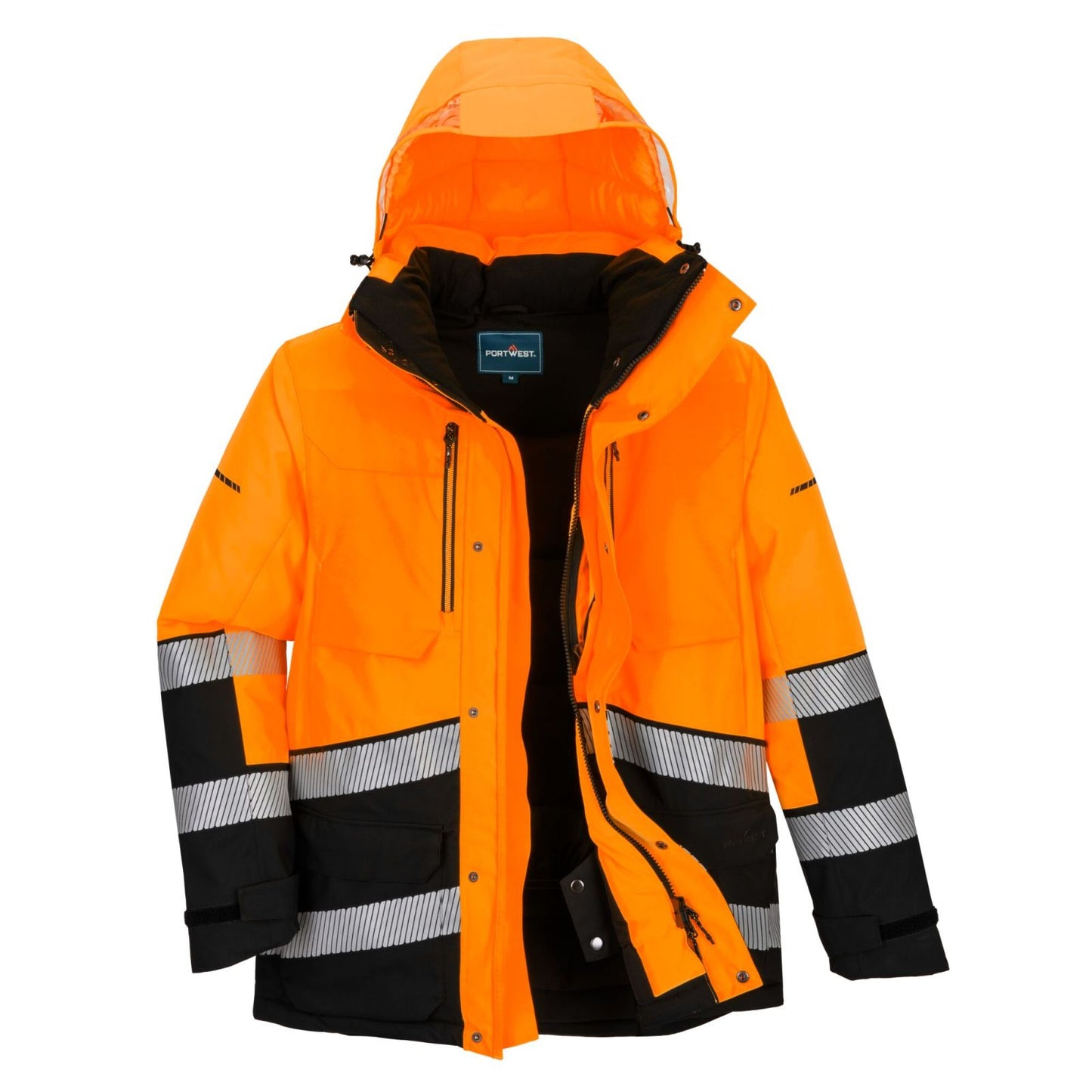 Portwest EV4 Parka EV401 Hi-Vis Expedition oranje-zwart(OB)