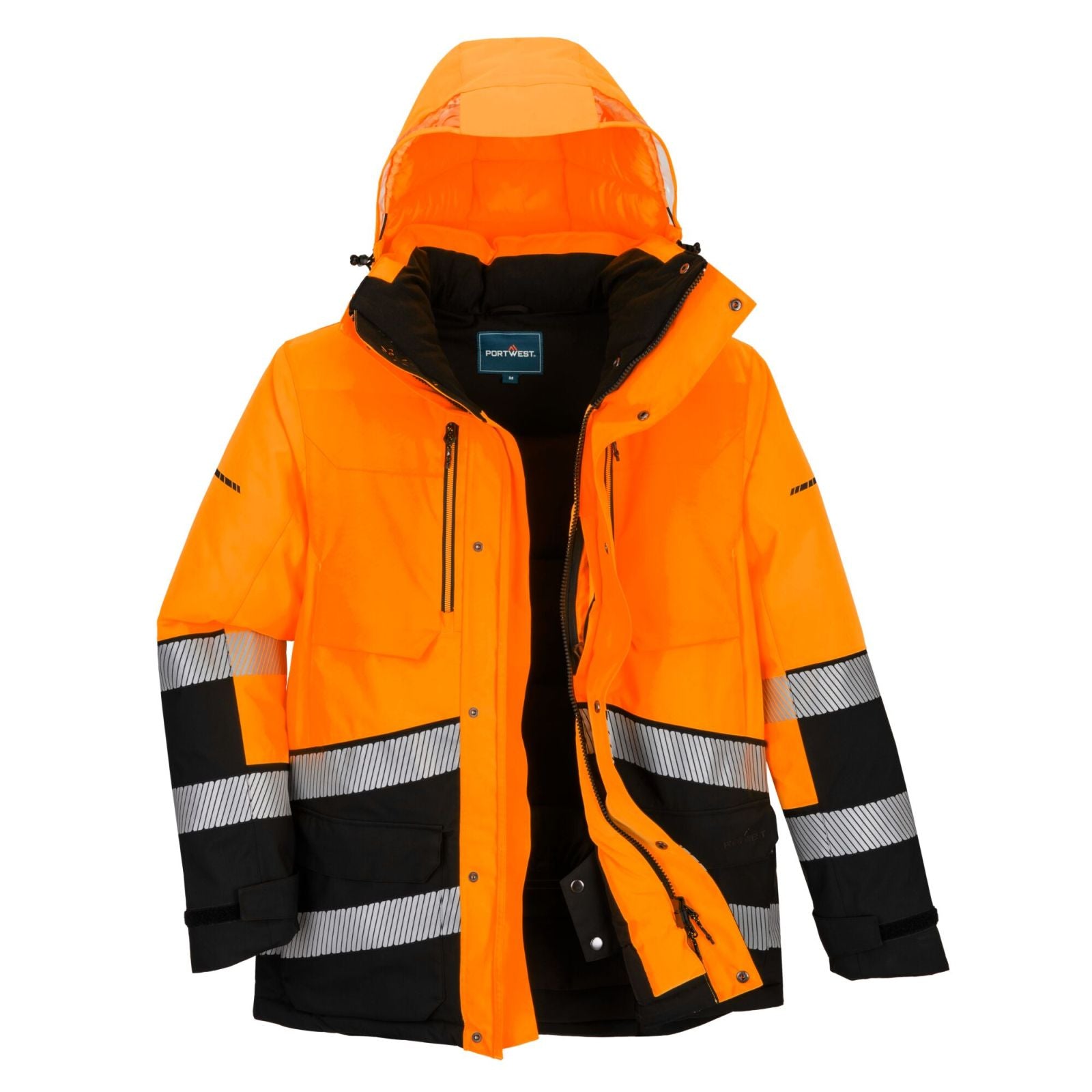 Portwest EV4 Parka EV401 Hi-Vis Expedition oranje-zwart(OB)