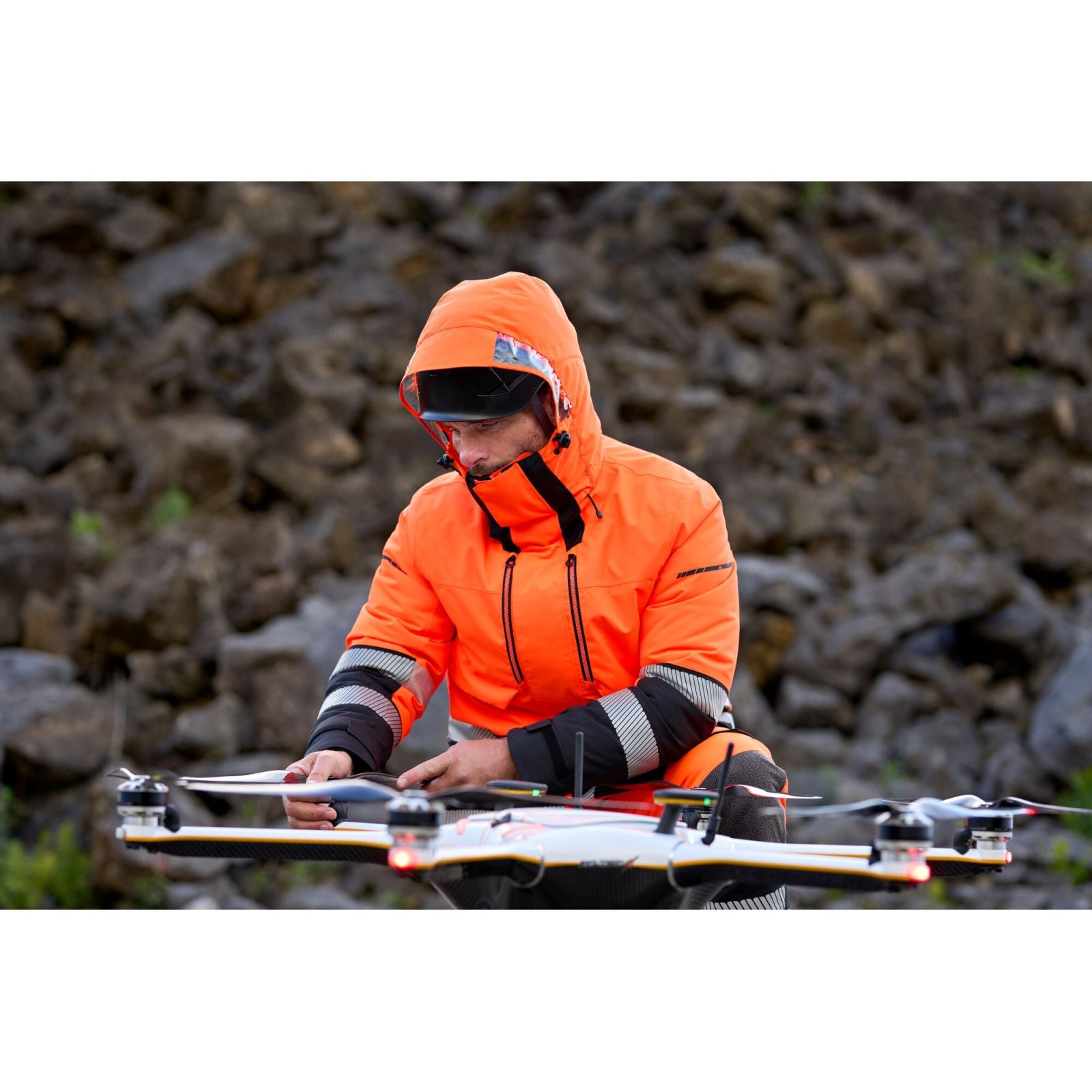 Portwest EV4 Parka EV401 Hi-Vis Expedition oranje-zwart(OB)
