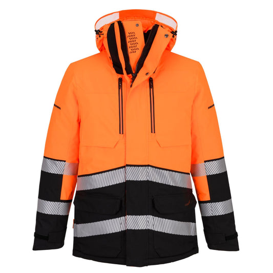 Portwest EV4 Parka EV401 Hi-Vis Expedition oranje-zwart(OB)