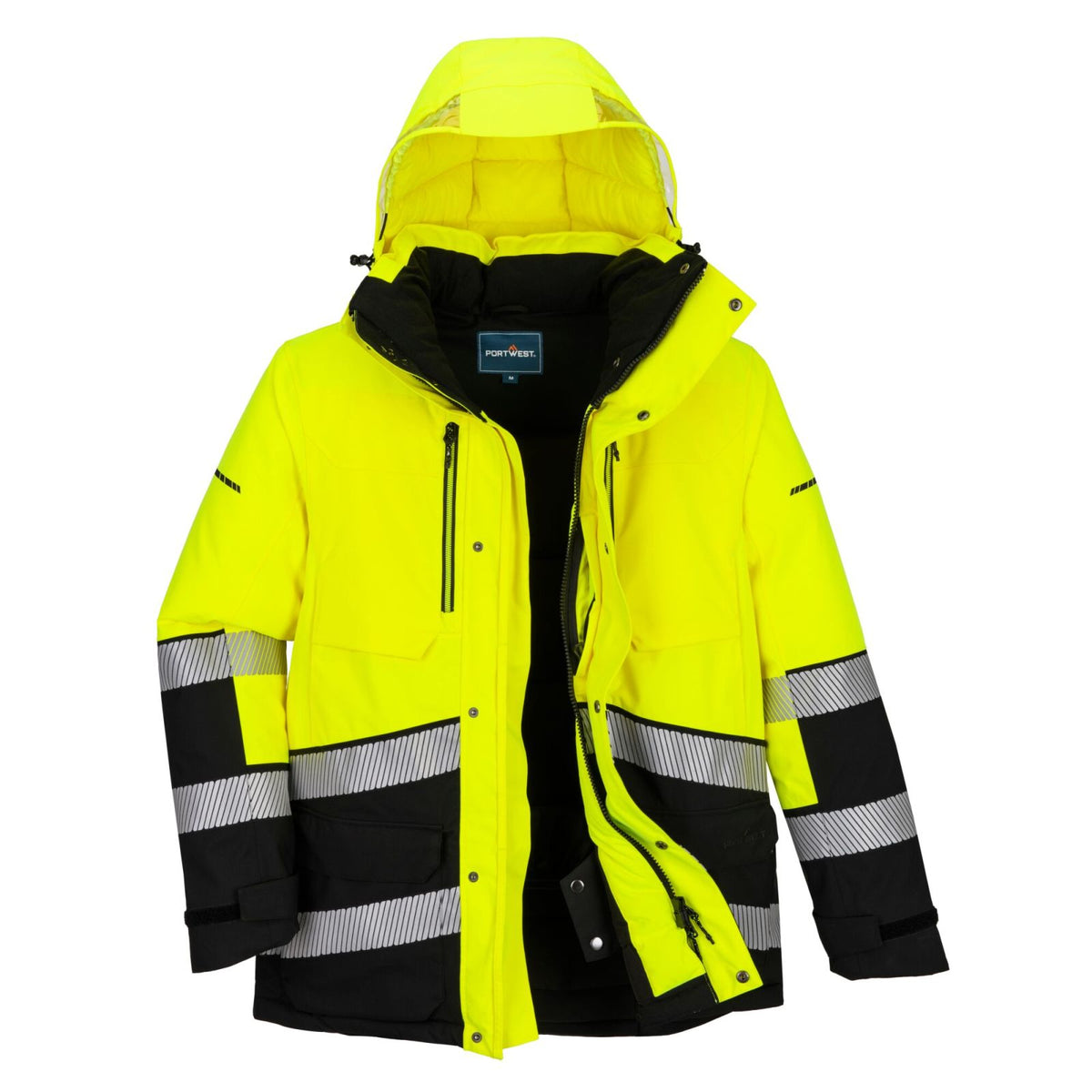 Portwest EV4 Parka EV401 Hi-Vis Expedition geel-zwart(YB)