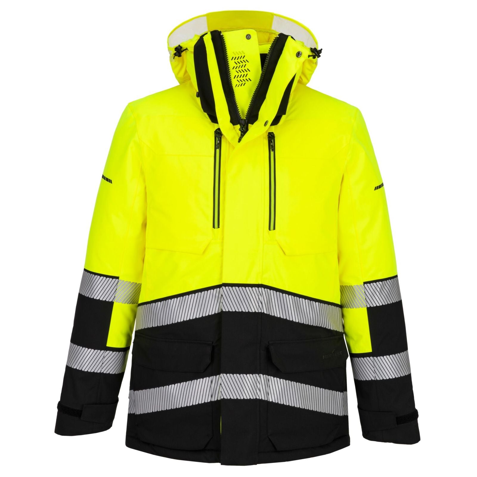 Portwest EV4 Parka EV401 Hi-Vis Expedition geel-zwart(YB)