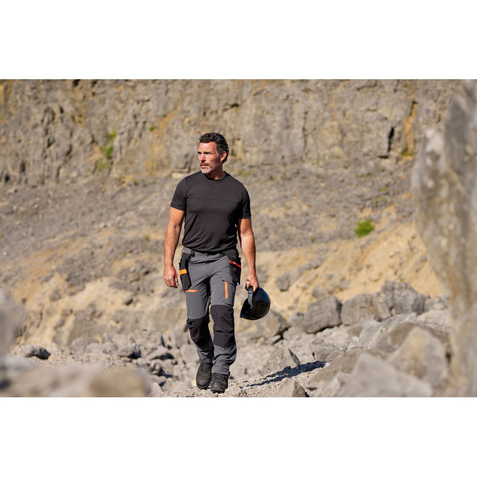 Portwest EV4 Werkkleding T-shirt EV411 lichtgewicht korte mouw zwart(BK)