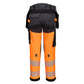 Portwest EV4 Hi-Vis broek EV442 stretch  afneembare holsterzak klasse 1 HiVis oranje-metaalgrijs(OM)