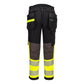Portwest EV4 Hi-Vis broek EV442 stretch  afneembare holsterzak klasse 1 HiVis geel-zwart(YB)