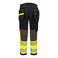 Portwest EV4 Hi-Vis broek EV442 stretch  afneembare holsterzak klasse 1 HiVis geel-zwart(YB)