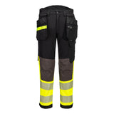 Portwest EV4 Hi-Vis broek EV442 stretch  afneembare holsterzak klasse 1 HiVis geel-zwart(YB)