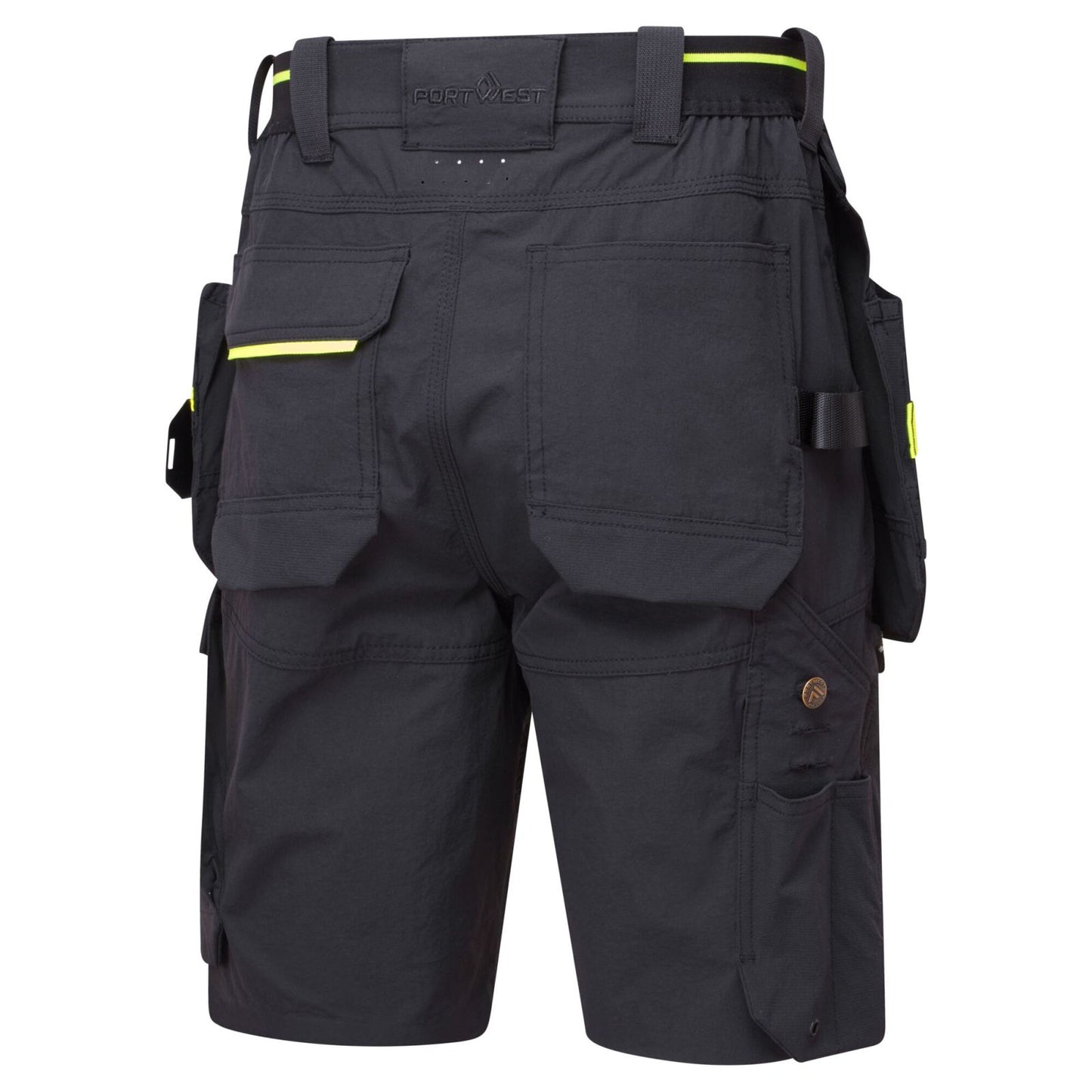 Portwest EV4 Werkkleding Korte Broek EV444 afneembare holsterzakken zwart(BK)