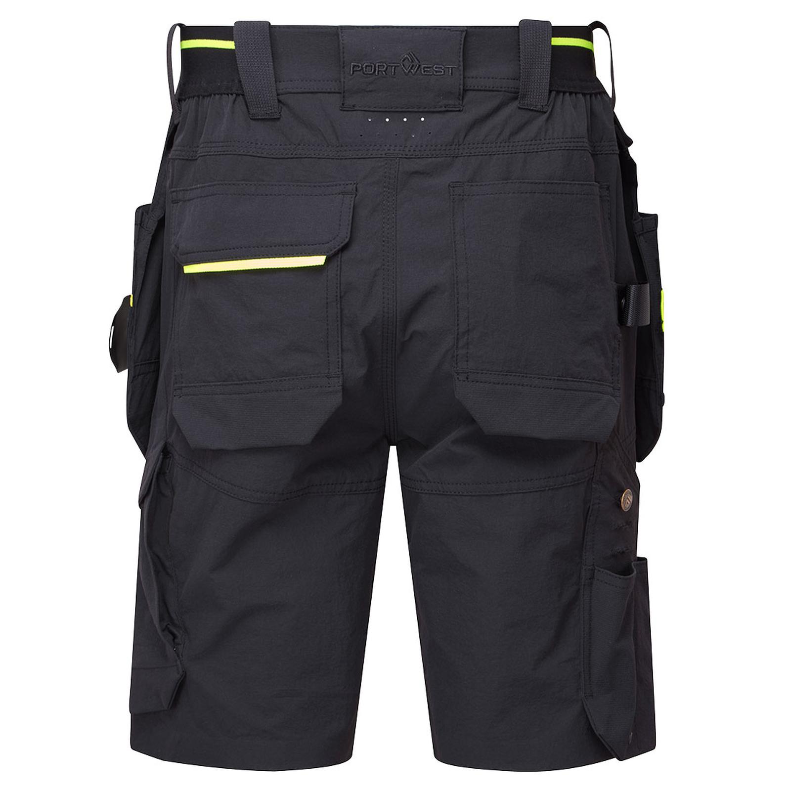 Portwest EV4 Werkkleding Korte Broek EV444 afneembare holsterzakken zwart(BK)