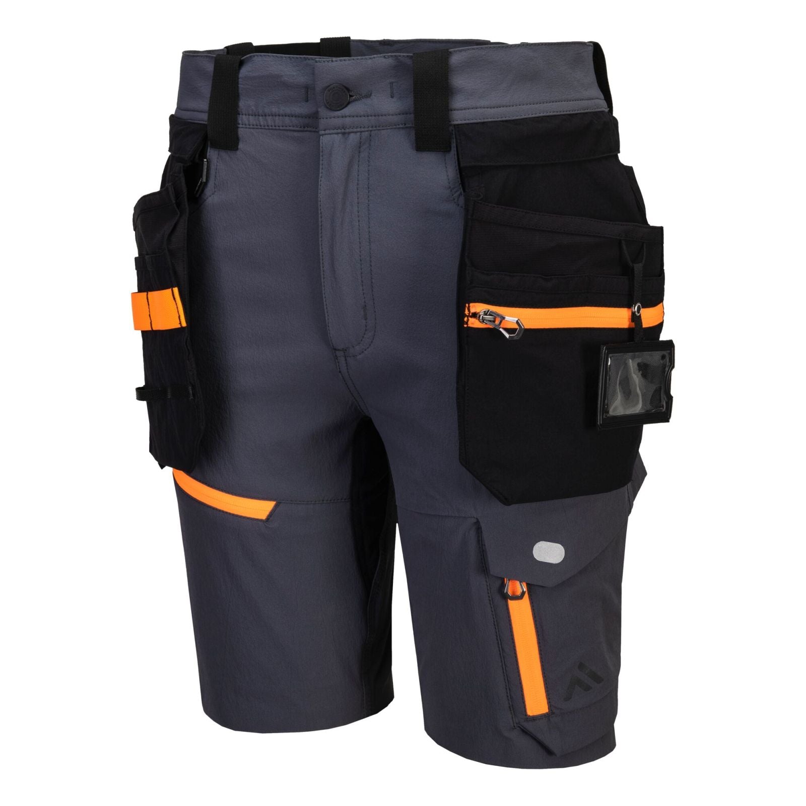 Portwest EV4 Werkkleding Korte Broek EV444 afneembare holsterzakken metaalgrijs(MG)
