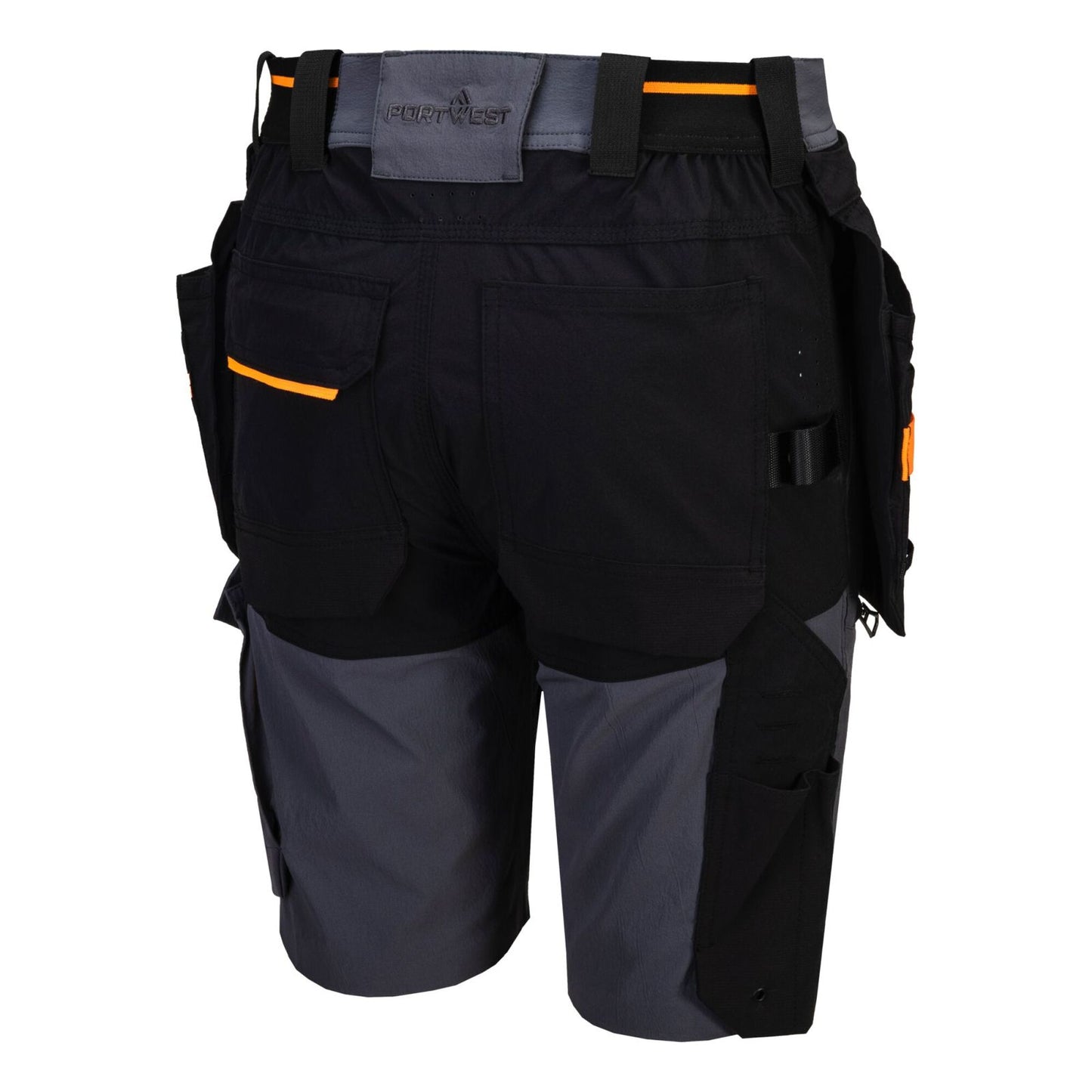 Portwest EV4 Werkkleding Korte Broek EV444 afneembare holsterzakken metaalgrijs(MG)