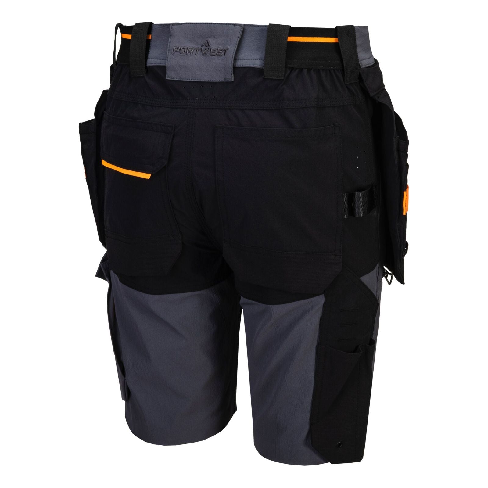 Portwest EV4 Werkkleding Korte Broek EV444 afneembare holsterzakken metaalgrijs(MG)