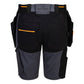 Portwest EV4 Werkkleding Korte Broek EV444 afneembare holsterzakken metaalgrijs(MG)