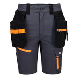 Portwest EV4 Werkkleding Korte Broek EV444 afneembare holsterzakken metaalgrijs(MG)