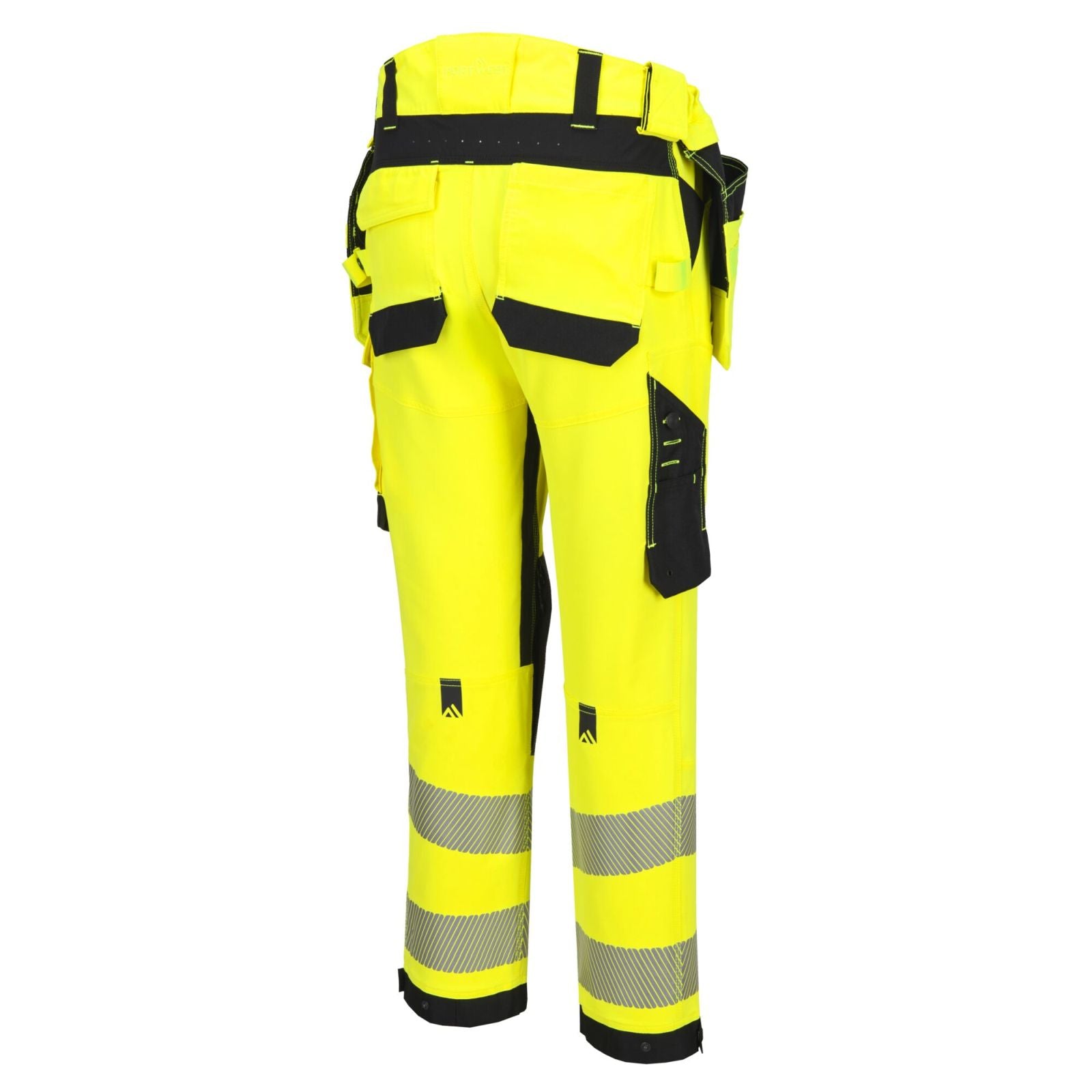Portwest EV4 Bescherming Tegen Alle Weersomstandigheden Broek EV448 Hi-Vis stretch afneembare holsterzak klasse 2 geel-zwart(YB)