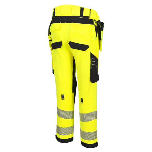 Portwest EV4 Bescherming Tegen Alle Weersomstandigheden Broek EV448 Hi-Vis stretch afneembare holsterzak klasse 2 geel-zwart(YB)