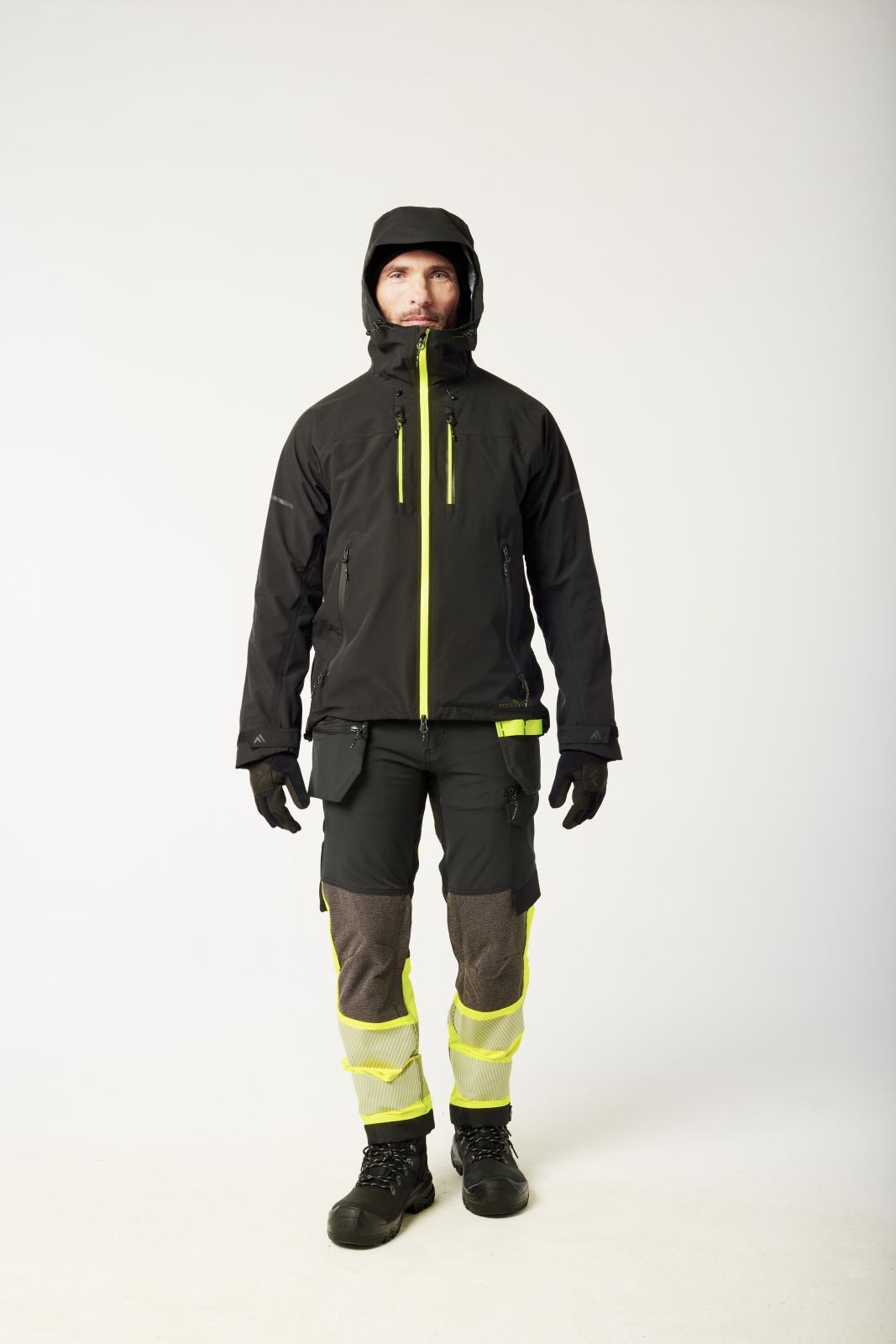 Portwest EV4 Alle weersomstandigheden Regenjas EV460 shell 4x stretch zwart(BK)