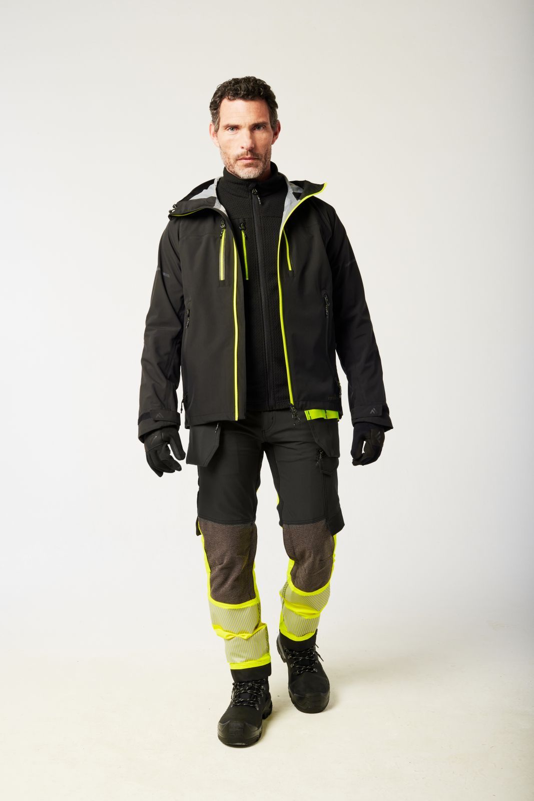 Portwest EV4 Alle weersomstandigheden Regenjas EV460 shell 4x stretch zwart(BK)