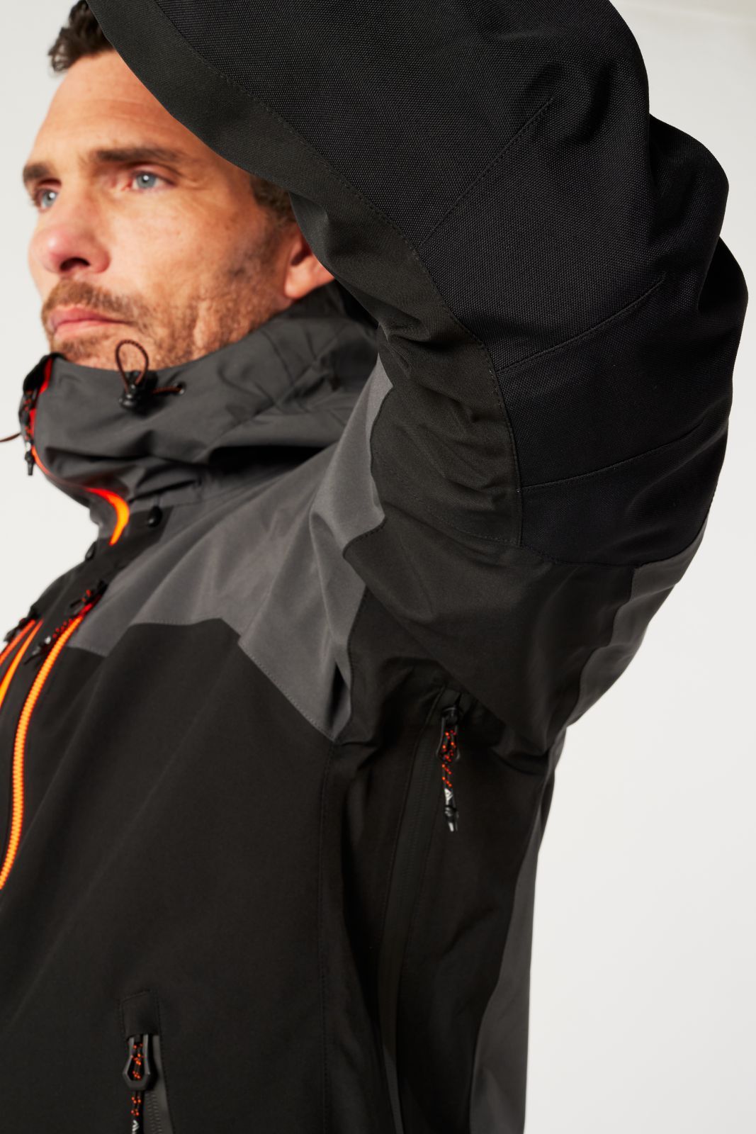 Portwest EV4 Alle weersomstandigheden Regenjas EV460 shell 4x stretch metaalgrijs(MG)