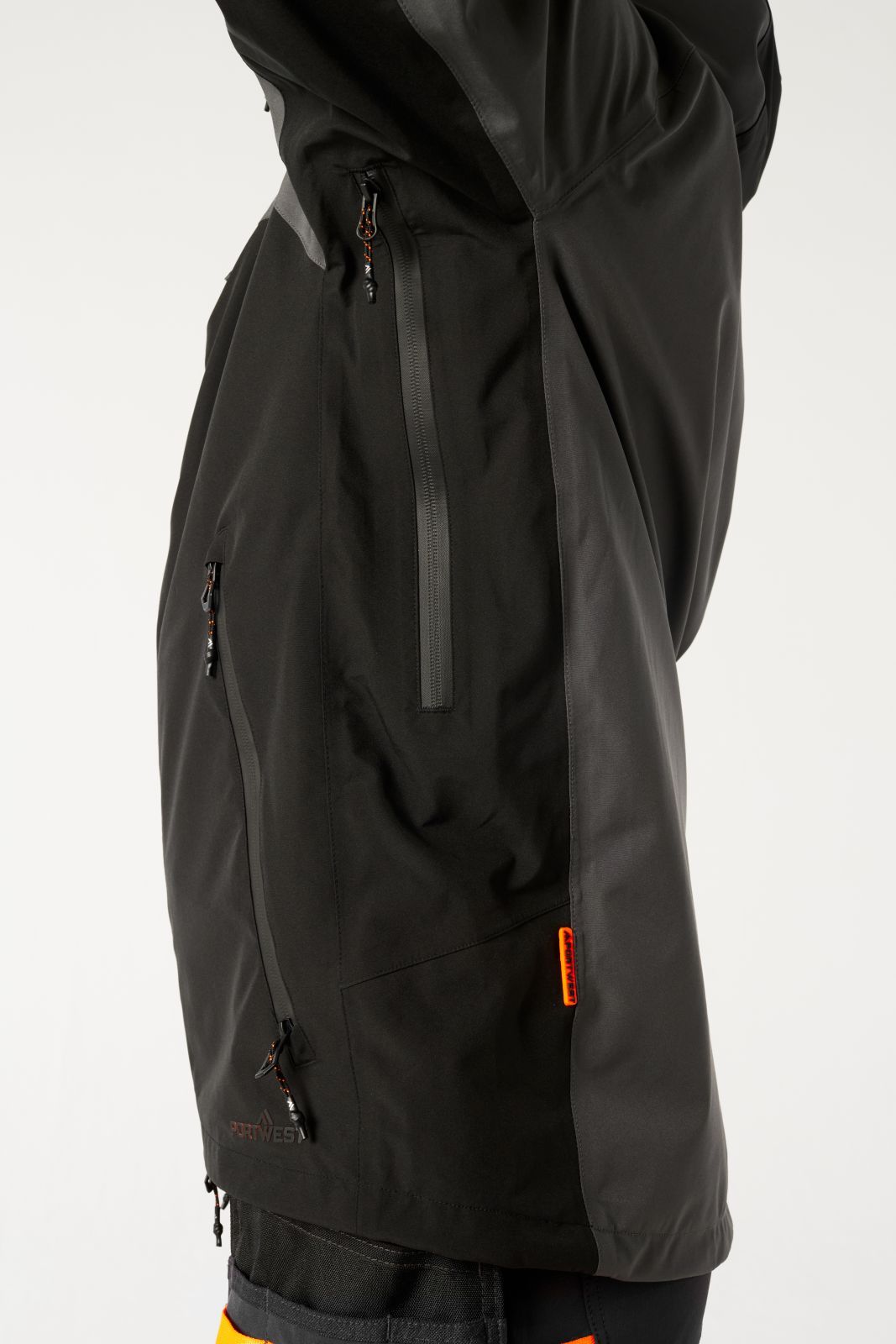 Portwest EV4 Alle weersomstandigheden Regenjas EV460 shell 4x stretch metaalgrijs(MG)