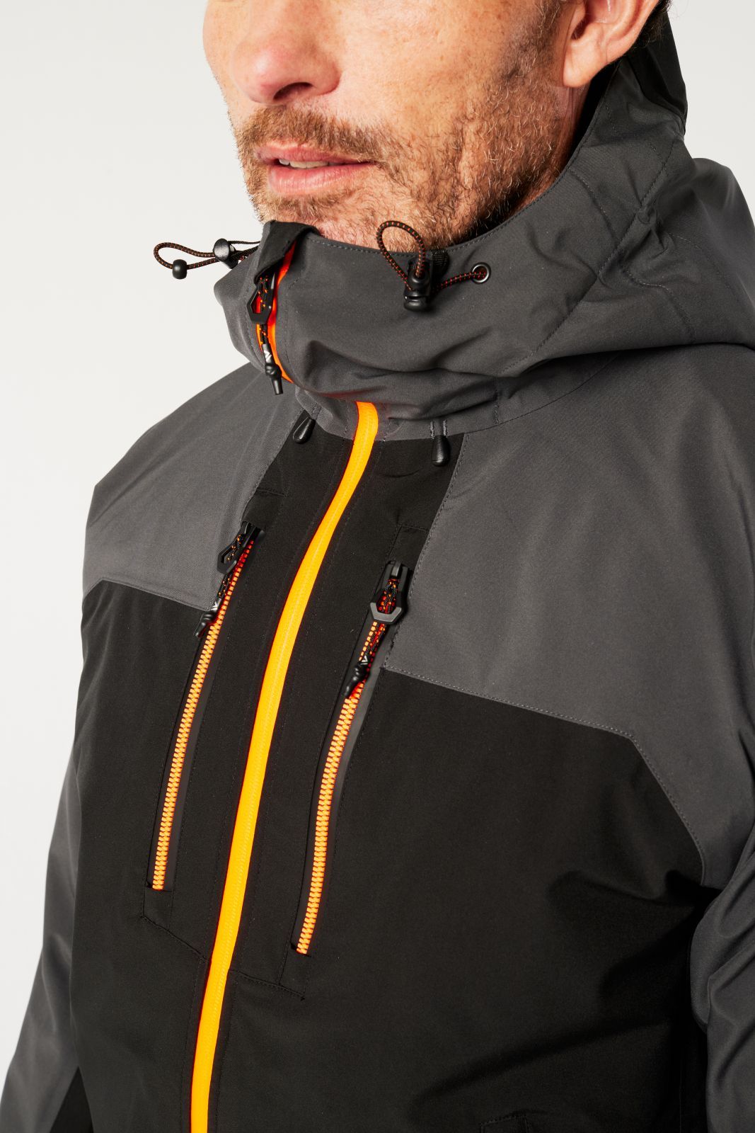 Portwest EV4 Alle weersomstandigheden Regenjas EV460 shell 4x stretch metaalgrijs(MG)