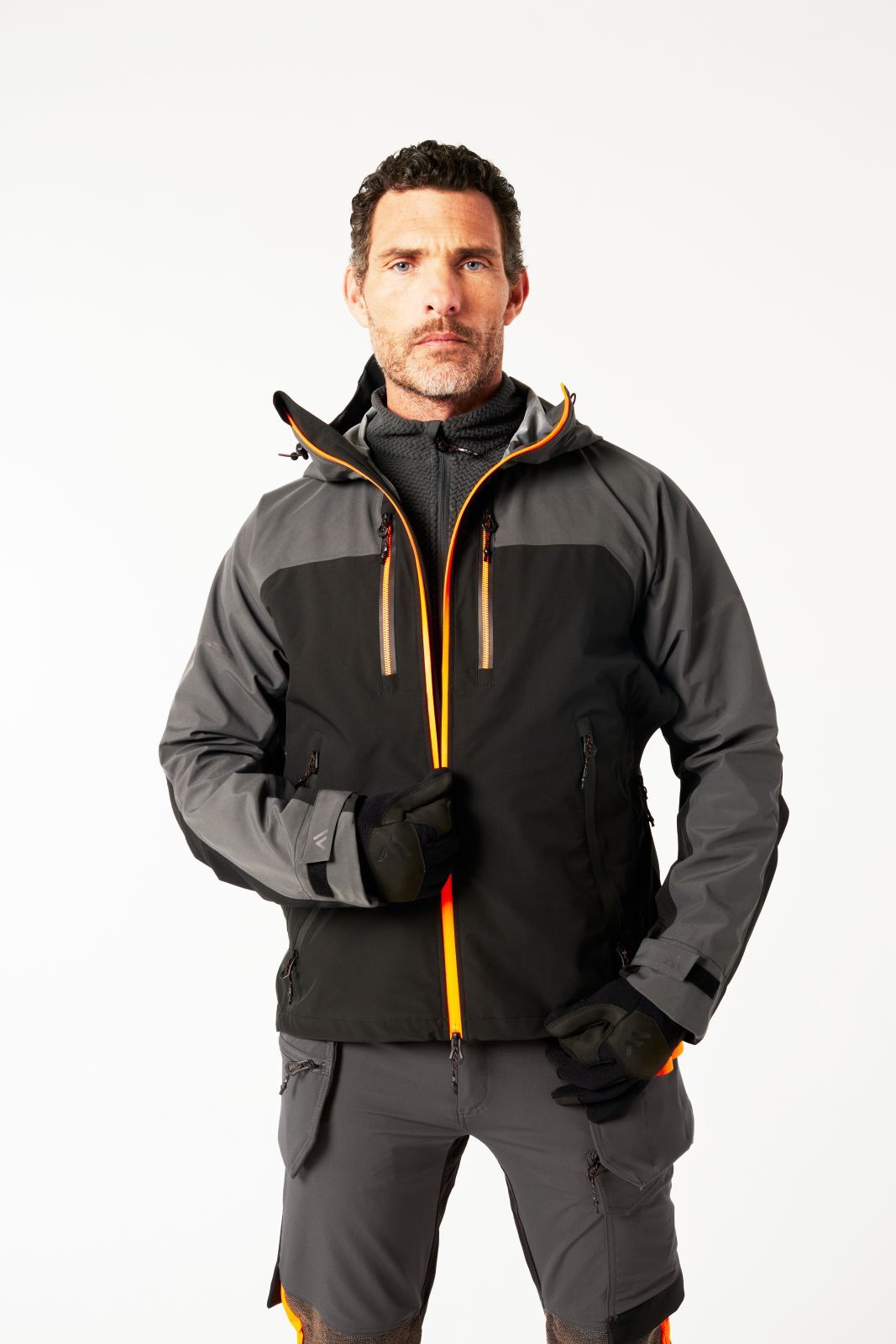 Portwest EV4 Alle weersomstandigheden Regenjas EV460 shell 4x stretch metaalgrijs(MG)