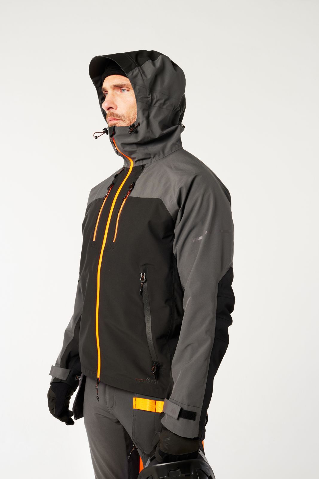 Portwest EV4 Alle weersomstandigheden Regenjas EV460 shell 4x stretch metaalgrijs(MG)