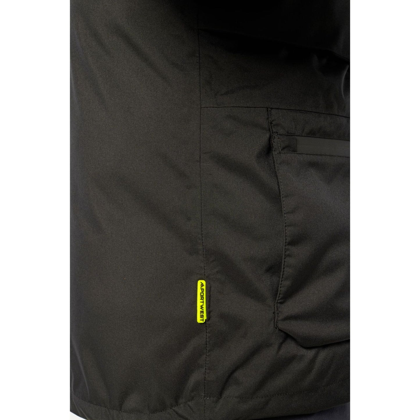 Portwest EV4 Alle weersomstandigheden Parka EV461 winter waterdicht ademend zwart(BK)