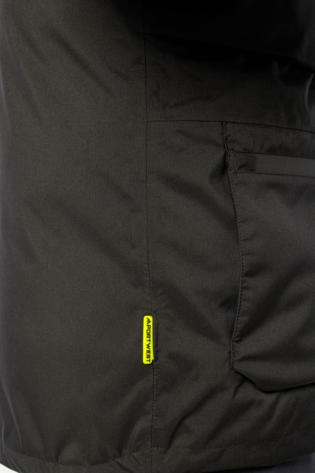 Portwest EV4 Alle weersomstandigheden Parka EV461 winter waterdicht ademend zwart(BK)