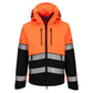 Portwest EV4 Hoge zichtbaarheid Jack EV465 Hi-Vis Shell (3L) oranje-zwart(OB)