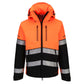 Portwest EV4 Hoge zichtbaarheid Jack EV465 Hi-Vis Shell (3L) oranje-zwart(OB)