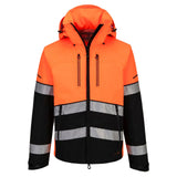 Portwest EV4 Hoge zichtbaarheid Jack EV465 Hi-Vis Shell (3L) oranje-zwart(OB)