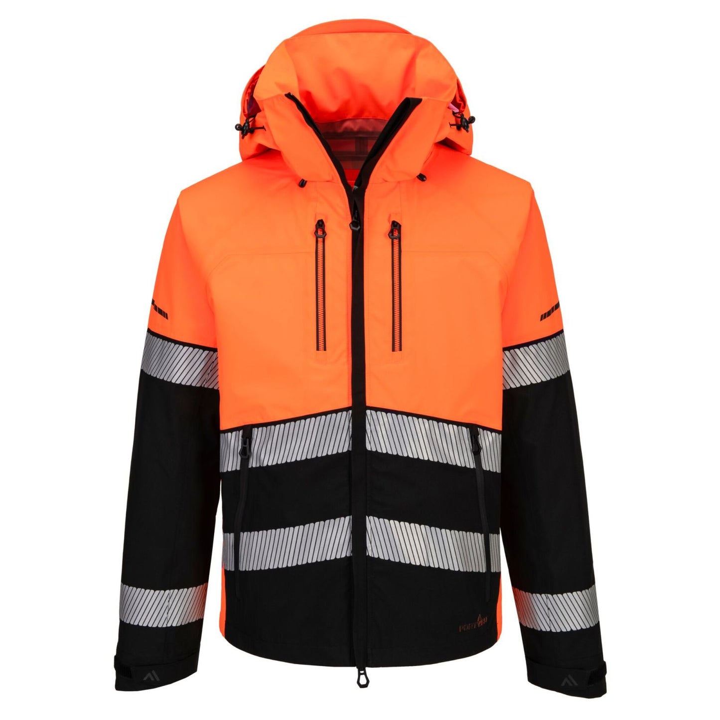 Portwest EV4 Hoge zichtbaarheid Jack EV465 Hi-Vis Shell (3L) oranje-zwart(OB)