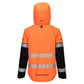 Portwest EV4 Hoge zichtbaarheid Jack EV465 Hi-Vis Shell (3L) oranje-zwart(OB)