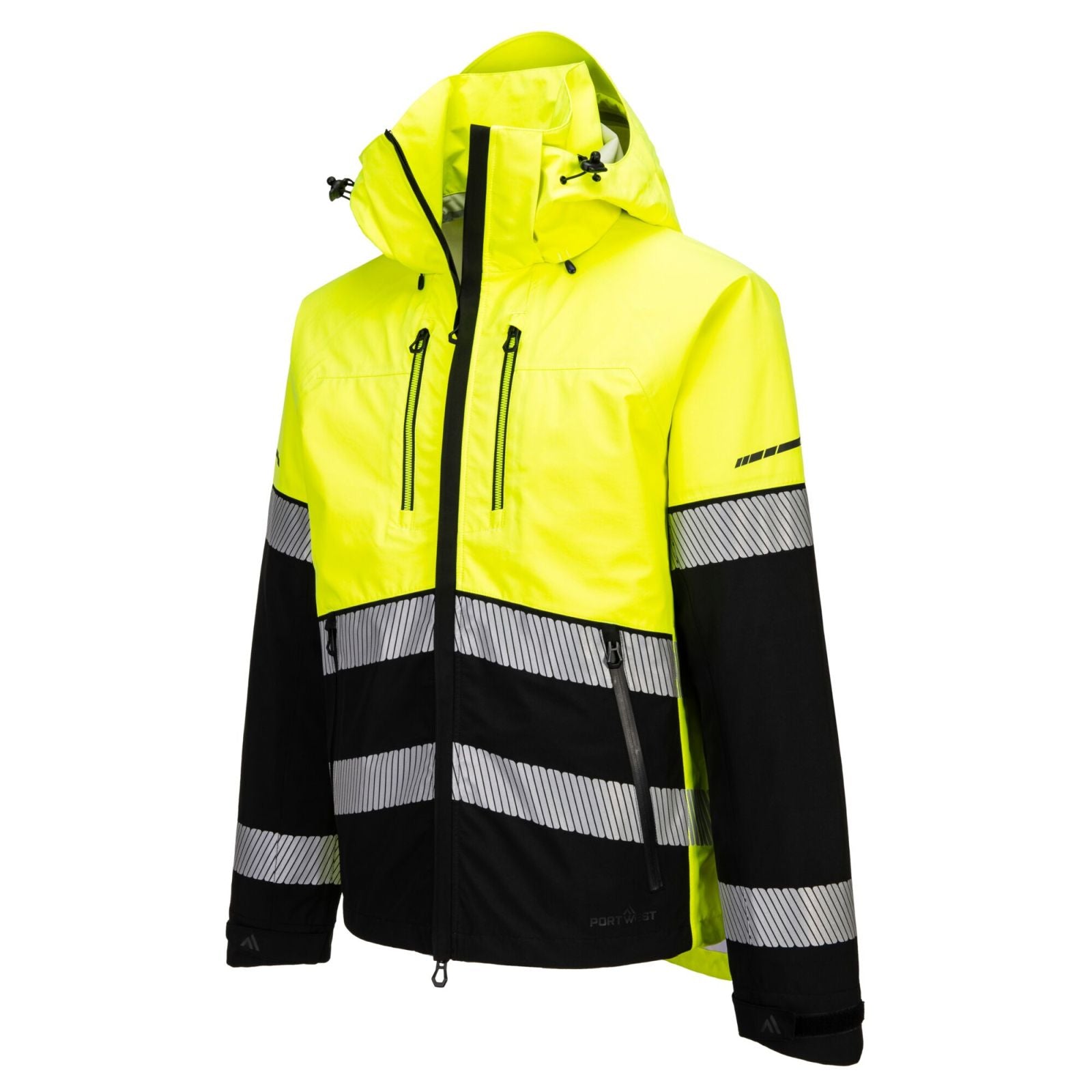 Portwest EV4 Hoge zichtbaarheid Jack EV465 Hi-Vis Shell (3L) geel-zwart(YB)