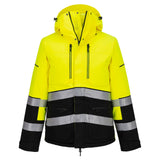 Portwest EV4 Hoge zichtbaarheid Winterjack EV467 Hi-Vis geel-zwart(YB)