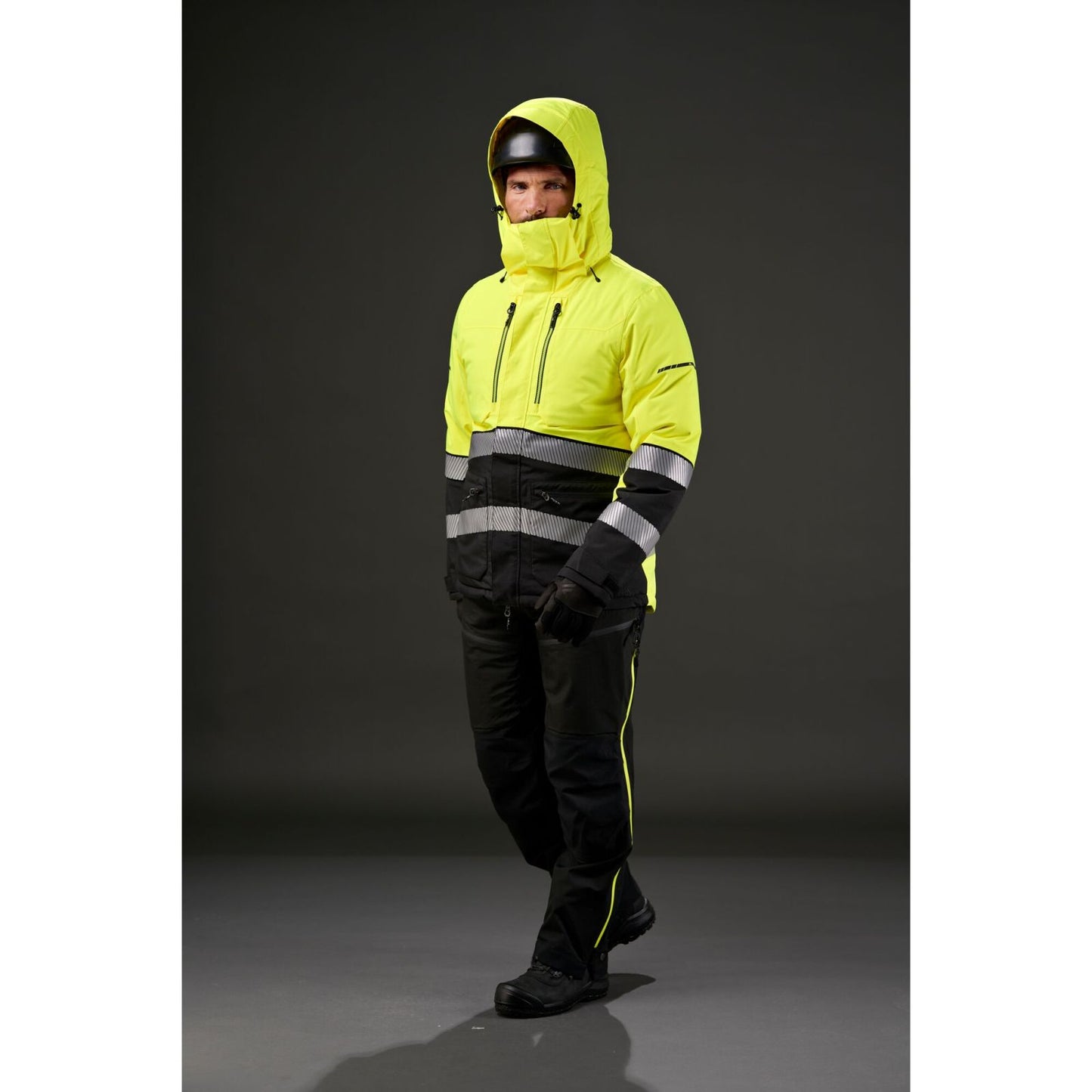 Portwest EV4 Hoge zichtbaarheid Winterjack EV467 Hi-Vis geel-zwart(YB)