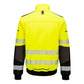 Portwest EV4 Hoge zichtbaarheid Bomberjack EV468 Hi-Vis Softshell (3L) geel-zwart(YB)