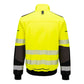 Portwest EV4 Hoge zichtbaarheid Bomberjack EV468 Hi-Vis Softshell (3L) geel-zwart(YB)