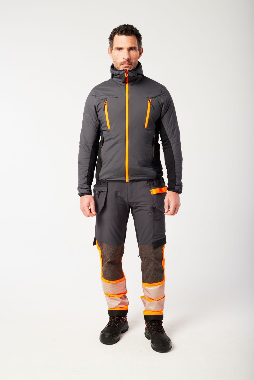 Portwest EV4 Alle weersomstandigheden Jack EV470 geïsoleerd hybride metaalgrijs(MG)