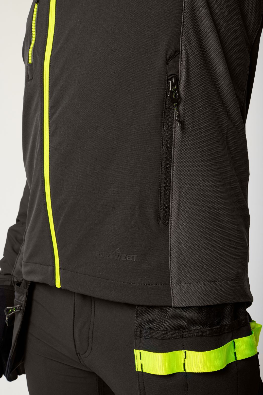 Portwest EV4 Werkkleding Werkjack EV475 Stretch slim-fit zwart(BK)