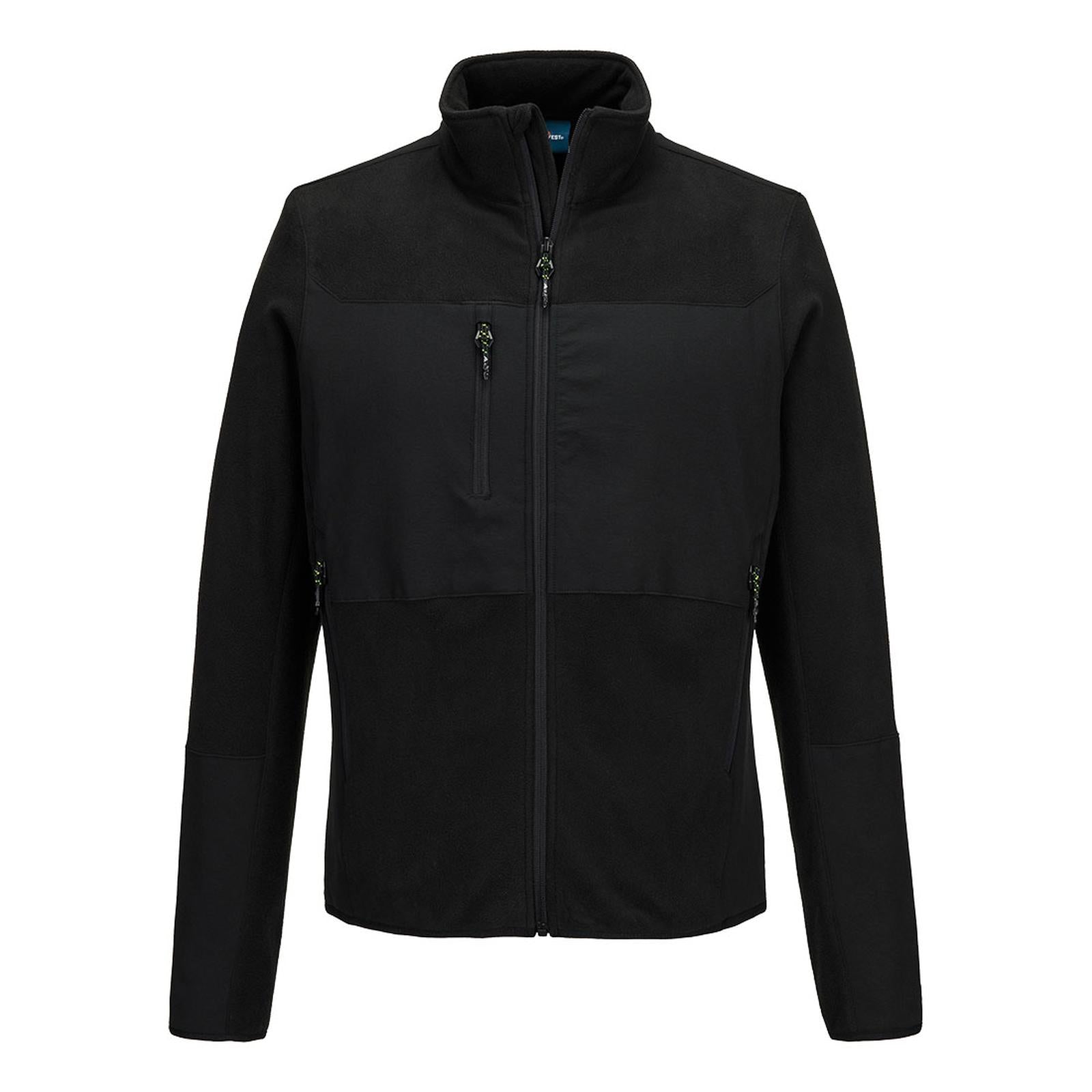 Portwest EV4 Bescherming Tegen Alle Weersomstandigheden Jas EV476 Stretch Fleece Volledig zwart(AB)