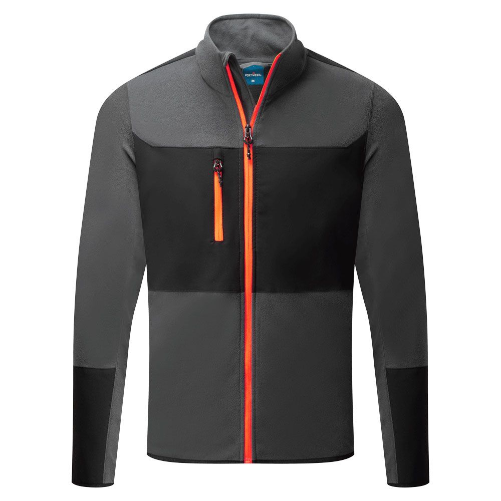 Portwest EV4 Alle Weersomstandigheden Jas EV476 stretch fleece metaalgrijs(MG)