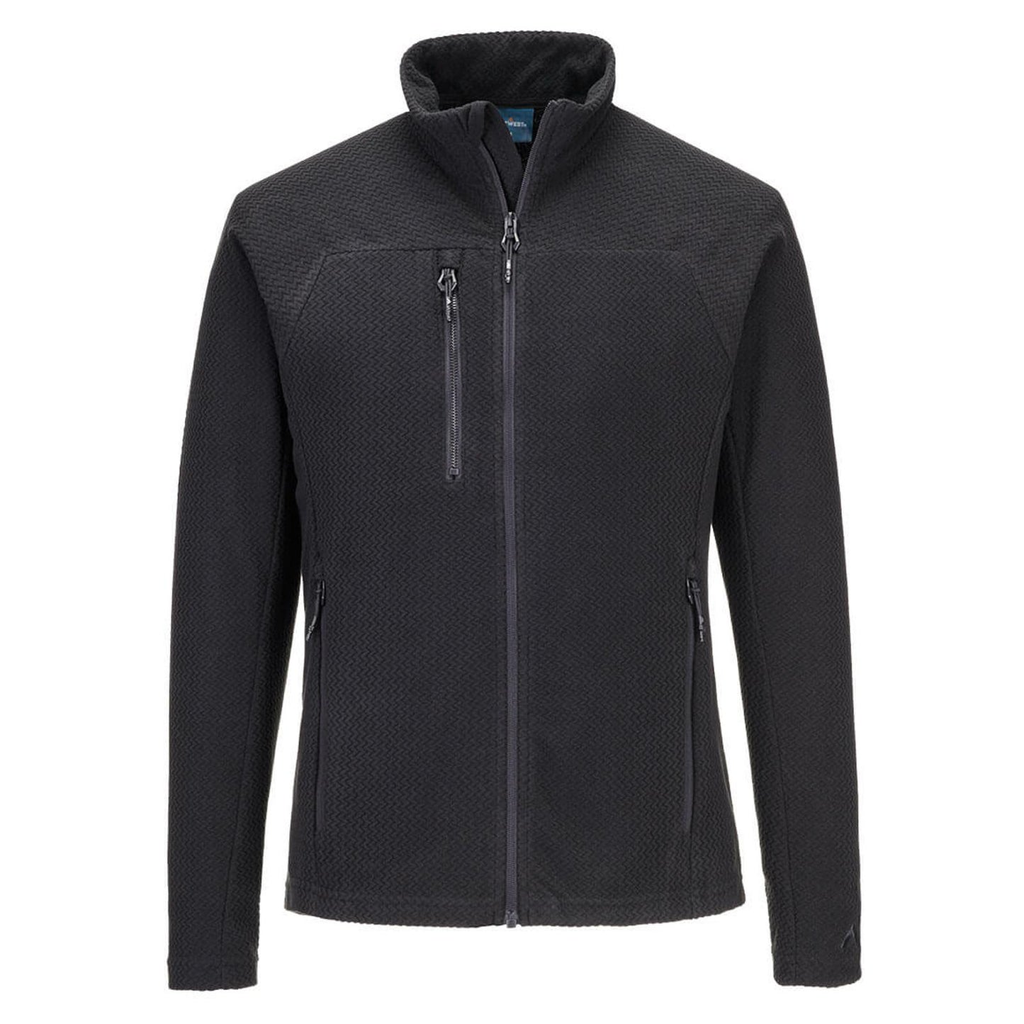 Portwest EV4 jas EV480 textuur Fleece slim-fit stretch zwart(BK)