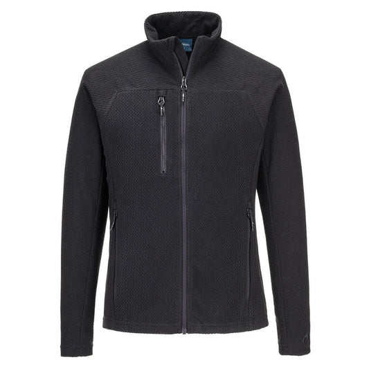 Portwest EV4 jas EV480 textuur Fleece slim-fit stretch zwart(BK)