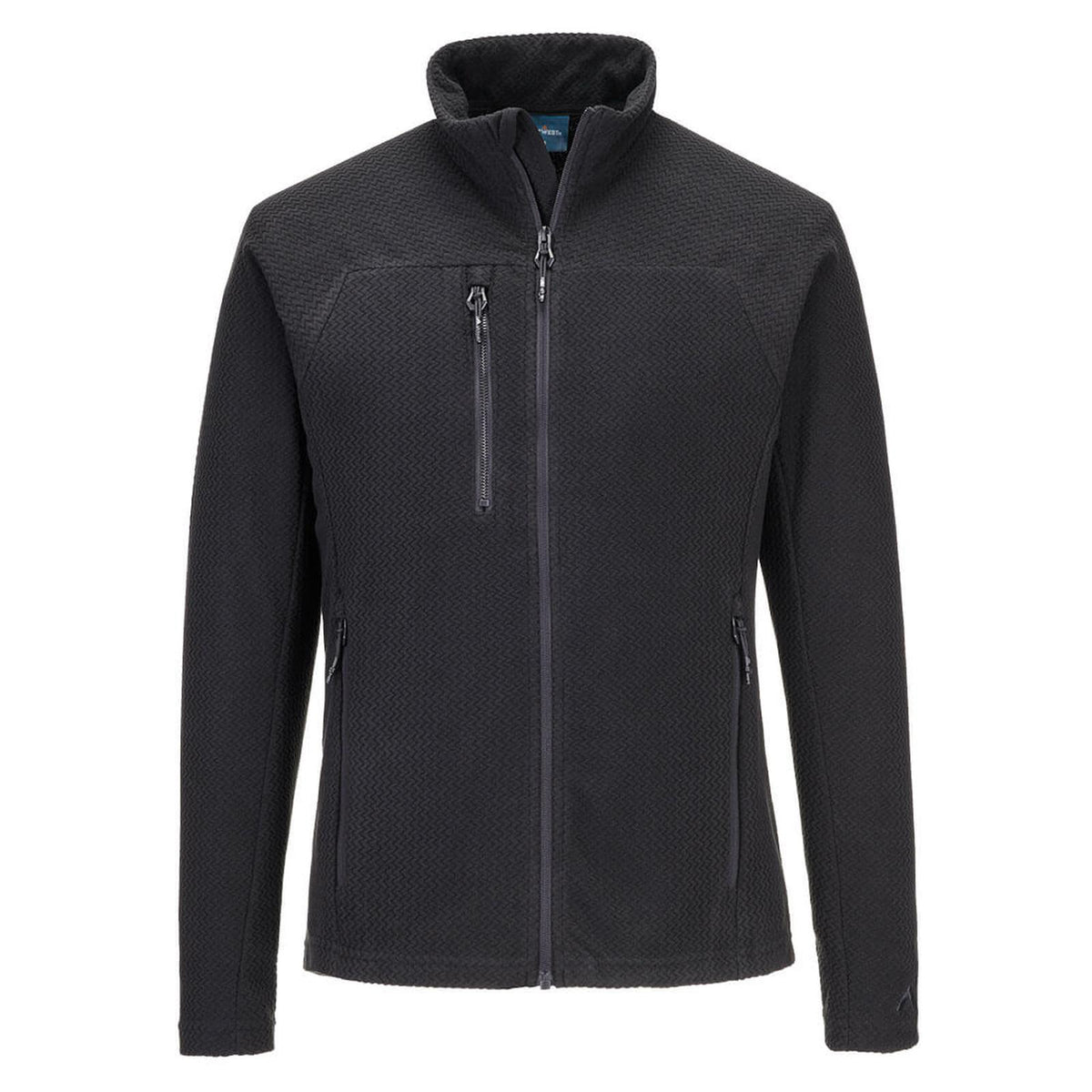 Portwest EV4 jas EV480 textuur Fleece slim-fit stretch zwart(BK)