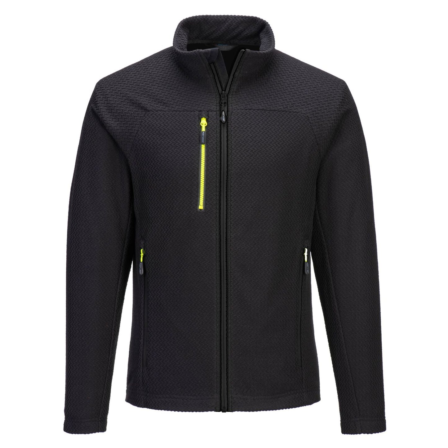 Portwest EV4 jas EV480 textuur Fleece slim-fit stretch zwart(BK)