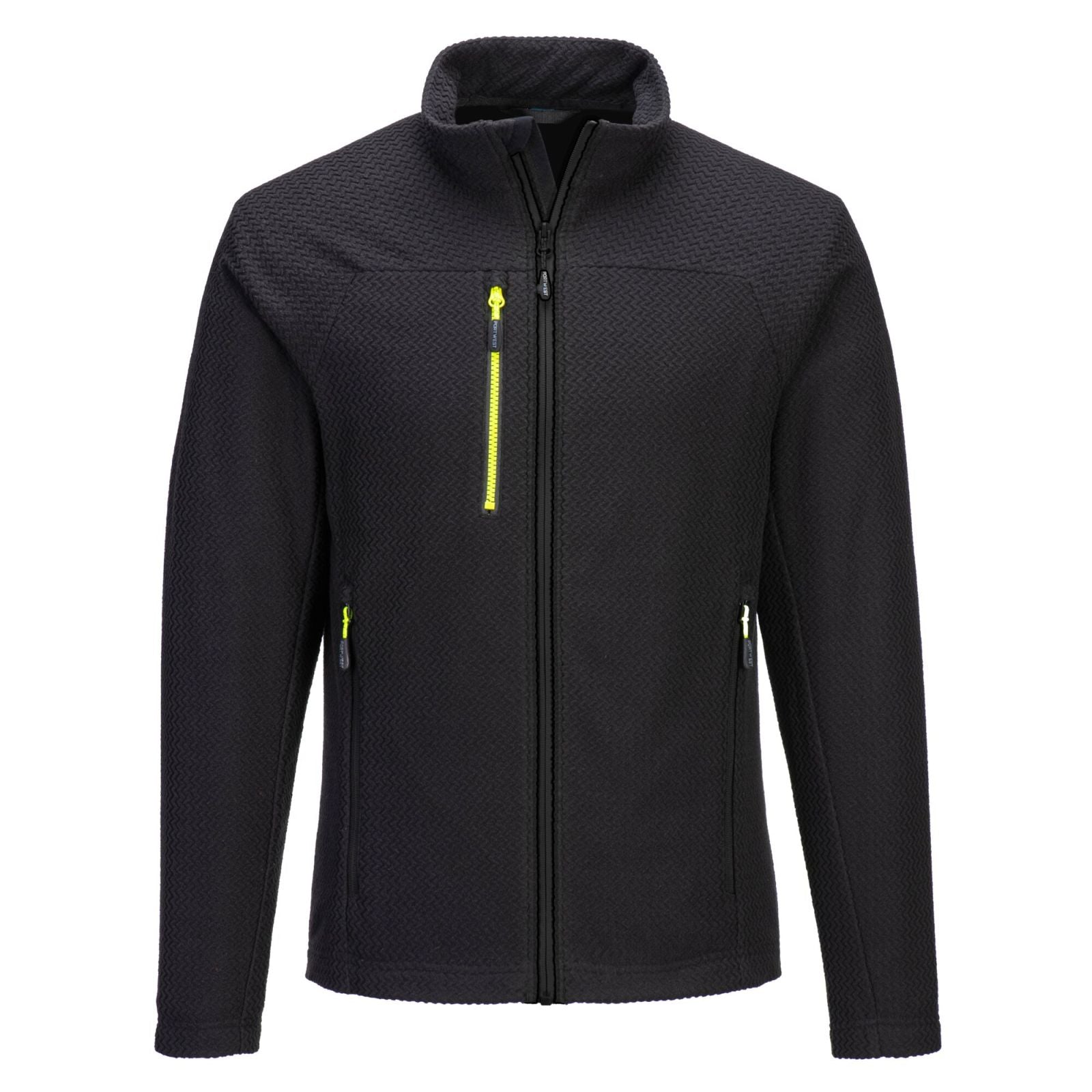 Portwest EV4 jas EV480 textuur Fleece slim-fit stretch zwart(BK)