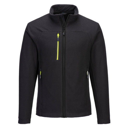Portwest EV4 jas EV480 textuur Fleece slim-fit stretch zwart(BK)